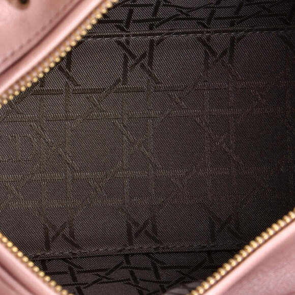 Christian Dior Medium Lady Dior Bag Cannage Quilt Metallic Leather - Picture 5 of 6